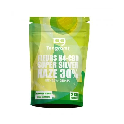 Fleur de CBD Super Silver Haze Greenhouse H4-CBD 30% (2gr) - TengramsFleur de CBD Super Silver Haze Greenhouse H4-CBD (2gr) - TengramsEntdecken Sie unsere Blume Super Silver Haze H4-CBD, ein außergewöhnliches Produkt, das Sie mit seinen einzigartigen Eigenschaften begeistern wird.Diese Sorte hebt sich von anderen ab. Ihr prächtiges Aussehen macht sie auch zu einer ästhetisch ansprechenden Wahl.Mit ihrem ausgewogenen Cannabinoidprofil können Sie die therapeutischen Vorteile von CBD ohne die ausgeprägten psychoaktiven Wirkungen von THC genießen.Zwei Konzentrationsoptionen: 20% und 30%.20% enthält 15% H4-CBD und 5% CBN.30% enthält 25% H4-CBD und 5% CBN.Beutel mit 2 Gramm.14371Tengrams - CBD17,90 CHFsmoke-shop.ch17,90 CHF