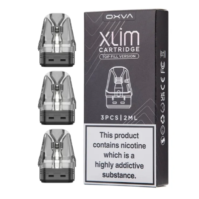 Oxva Xlim Cartridge 3 Stück - vers. Ohm - Ersatz Pods (V2&V3 Topfill)Ersatzkartuschen für Oxva SlymOXVA Xlim Cartridge von PCTG gemacht, ist für OXVA Xlim Pod System Kit 950mah für X-treme Geschmack und starke Kehle hit konzipiert. OXVA Xlim hat 2ml Anti-Leck-Pod mit Top-Füllung Design. Es gibt zwei verschiedene Geschmackspatronen: 0.8Ω &amp; 1.2Ω für Optionen. 3pcs/Packung.Parameter:Kapazität: 2mlWiderstand: 0.8Ω KA1 Mesh Spule (12-16W) oder1.2Ω KA1 Mesh-Spule (12-16W)Menge: 3pcs/PackungEigenschaften:X-treme Flavour und starker Throat HitSeite Airflow Control DesignUpgraded Anti-Leck DesignZwei verschiedene Geschmacksrichtungen von Patronen (0.8Ω &amp; 1.2Ω)Bakteriostatische MundstückPakete:1* Xlim-Patronen 3pcs11426OXVA14,90 CHFsmoke-shop.ch14,90 CHF
