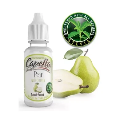 Pear With Stevia - Capella Aroma 13ml (DIY)Lieferumfang: 1x Pear With Stevia - Capella Aroma 13ml (DIY)Empfohlene Dosierung:ca. 5%-10% (0,5-1ml Aroma auf 10ml Basis-Liquid)Bitte die Dosierung an den VG Anteil der Basis anpassen (mehr VG = mehr Aroma)Hinweis:Aromen können NICHT pur gedampft werden. Bitte mit entsprechender Liquid-Basis mischen!   14846Capella Flavours4,10 CHFsmoke-shop.ch4,10 CHF