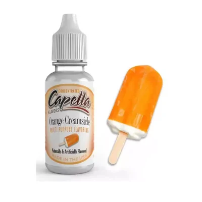 Orange Creamsicle - Capella Aroma 13ml (DIY)Lieferumfang: 1x Orange Creamsicle - Capella Aroma 13ml (DIY)Empfohlene Dosierung:ca. 5%-10% (0,5-1ml Aroma auf 10ml Basis-Liquid)Bitte die Dosierung an den VG Anteil der Basis anpassen (mehr VG = mehr Aroma)Hinweis:Aromen können NICHT pur gedampft werden. Bitte mit entsprechender Liquid-Basis mischen!&nbsp;&nbsp;&nbsp;14847Capella Flavours5,80&nbsp;CHFsmoke-shop.ch5,80&nbsp;CHF