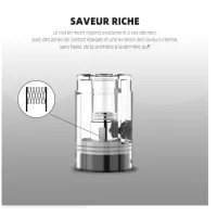 E-Chicha Portable Hookah Air 6ml 3200mAh USB-C - Neue Farben von FumytechFumytech bietet uns hier einen Pod mit einer kolossalen Reichweite, der die Welt des Dampfens und der Shisha miteinander verbindet.Sublime Lichteffekte dank LEDs.Leistung von 25-80 Watt.Eingebauter 3200mAh-Akku, der sich schnell (1,5A) über USB-C aufladen lässt.6ml Kartusche mit ausgezeichneter Kapazität, die von der Seite befüllt werden kann.In die Patrone eingebauter Mesh-Widerstand mit unterschiedlichen Werten:Patrone mit 0,6 Ohm: 30W (nicht enthalten).Patrone mit 0.4Ohm: 45W.Patrone mit 0,3 Ohm: 60 W (nicht enthalten).Knopf zum einfachen Ein- und Ausschalten des Hookah Air.Einstellbare Airflow perfekt für einen DL-Zug.Automatische Aktivierung durch Inhalation.Die Shisha den ganzen Tag über griffbereit.14935Fumytech34,90 CHFsmoke-shop.ch34,90 CHF E-Chicha Portable Hookah Air 6ml 3200mAh USB-C - Neue Farben von FumytechFumytech bietet uns hier einen Pod mit einer kolossalen Reichweite, der die Welt des Dampfens und der Shisha miteinander verbindet.Sublime Lichteffekte dank LEDs.Leistung von 25-80 Watt.Eingebauter 3200mAh-Akku, der sich schnell (1,5A) über USB-C aufladen lässt.6ml Kartusche mit ausgezeichneter Kapazität, die von der Seite befüllt werden kann.In die Patrone eingebauter Mesh-Widerstand mit unterschiedlichen Werten:Patrone mit 0,6 Ohm: 30W (nicht enthalten).Patrone mit 0.4Ohm: 45W.Patrone mit 0,3 Ohm: 60 W (nicht enthalten).Knopf zum einfachen Ein- und Ausschalten des Hookah Air.Einstellbare Airflow perfekt für einen DL-Zug.Automatische Aktivierung durch Inhalation.Die Shisha den ganzen Tag über griffbereit.14935Fumytech34,90 CHFsmoke-shop.ch34,90 CHF