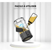 E-Chicha Portable Hookah Air 6ml 3200mAh USB-C - Neue Farben von FumytechFumytech bietet uns hier einen Pod mit einer kolossalen Reichweite, der die Welt des Dampfens und der Shisha miteinander verbindet.Sublime Lichteffekte dank LEDs.Leistung von 25-80 Watt.Eingebauter 3200mAh-Akku, der sich schnell (1,5A) über USB-C aufladen lässt.6ml Kartusche mit ausgezeichneter Kapazität, die von der Seite befüllt werden kann.In die Patrone eingebauter Mesh-Widerstand mit unterschiedlichen Werten:Patrone mit 0,6 Ohm: 30W (nicht enthalten).Patrone mit 0.4Ohm: 45W.Patrone mit 0,3 Ohm: 60 W (nicht enthalten).Knopf zum einfachen Ein- und Ausschalten des Hookah Air.Einstellbare Airflow perfekt für einen DL-Zug.Automatische Aktivierung durch Inhalation.Die Shisha den ganzen Tag über griffbereit.14935Fumytech34,90 CHFsmoke-shop.ch34,90 CHF E-Chicha Portable Hookah Air 6ml 3200mAh USB-C - Neue Farben von FumytechFumytech bietet uns hier einen Pod mit einer kolossalen Reichweite, der die Welt des Dampfens und der Shisha miteinander verbindet.Sublime Lichteffekte dank LEDs.Leistung von 25-80 Watt.Eingebauter 3200mAh-Akku, der sich schnell (1,5A) über USB-C aufladen lässt.6ml Kartusche mit ausgezeichneter Kapazität, die von der Seite befüllt werden kann.In die Patrone eingebauter Mesh-Widerstand mit unterschiedlichen Werten:Patrone mit 0,6 Ohm: 30W (nicht enthalten).Patrone mit 0.4Ohm: 45W.Patrone mit 0,3 Ohm: 60 W (nicht enthalten).Knopf zum einfachen Ein- und Ausschalten des Hookah Air.Einstellbare Airflow perfekt für einen DL-Zug.Automatische Aktivierung durch Inhalation.Die Shisha den ganzen Tag über griffbereit.14935Fumytech34,90 CHFsmoke-shop.ch34,90 CHF