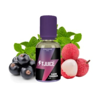 Aroma - Dark Enigma - 30ml von T-Juice GB (DIY)Lieferumfang: 1x Aroma - Dark Enigma - 30ml von T-Juice GB (DIY)Geschmack: Eine intensive Mischung aus schwarzer Johannisbeere und Litschi, die von belebender Minze überlagert wird.Aroma nicht Pur dampfen!Marke T-JuiceLand Vereinigtes KönigreichFruchtiger, süßer GeschmackVerpackung PE-Flasche 30ml mit kindersicherem Verschluss.Inhalt 30mlSteep-Zeit 1 WocheEmpfohlene Dosierung 10% bis 15%14993t-juice logo11,50 CHFsmoke-shop.ch11,50 CHF