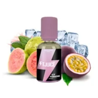 Aroma - Icy Paradise - 30ml von T-Juice GB (DIY)Lieferumfang: 1x Aroma - Ice Paradise - 30ml von T-Juice GB (DIY)Geschmack: Eine eiskalte Mischung aus Passionsfrucht und Guave.Marke T-JuiceLand Vereinigtes KönigreichFruchtiger, süßer GeschmackVerpackung PE-Flasche 30ml mit kindersicherem Verschluss.Inhalt 30mlSteep-Zeit 1 WocheEmpfohlene Dosierung 10% bis 15%14995t-juice logo11,50 CHFsmoke-shop.ch11,50 CHF