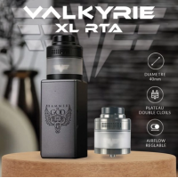 Valkyrie XL - RTA 40mm - Vaperz Clouds - Selbstwickelverdampfer + Ersatzglas