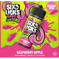Six Licks - Tongue Twisters Raspberry Apple - 100ml Shortfill LiquidSix Licks - Tongue Twisters Raspberry Apple - 100ml Shortfill LiquidAroma: Himbeer , ApfelInhalt: 100 ml überdosiert in einer 120 ml PlastikflascheMischungsverhältnis: 70 % VG / 30 % PGInhaltsstoffe: Propylenglycol, Glycerin, versch. Aromen, Wasser15088sixs Licks Liquids22,00 CHFsmoke-shop.ch22,00 CHF