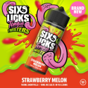 Six Licks - Tongue Twisters Strawberry Melon - 100ml Shortfill Liquid