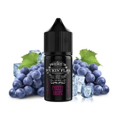 Fcukin Freezy Grape - 30ml - Fcukin Flava (DIY)Eine harmonische Verschmelzung von saftiger Traube und minziger Frische.Flasche mit 30mlEmpfohlene Dosierung: 20%Ziehen lassen: 3 - 7 TageFcukin Freezy Grape - 30ml - Fcukin Flava (DIY)Hersteller Fcukin FlavaLand MalaysiaGeschmack Fruchtig &amp; FrischVerpackung Flacon PE 30ml avec bouchon sécurité enfantZiehzeit 3 - 7 Tage 15103Fcukin Flava Malaysia14,90 CHFsmoke-shop.ch14,90 CHF