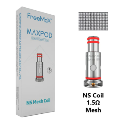 FREEMAX MAXPOD NS MESH COILS - 1.5 OhmFREEMAX MAXPOD NS MESH SPULENMerkmale:Erhältlich in 1,5 Ohm und 1,0 Ohm SpulenIdeal für MTL-Dampfen80% Flachs Baumwolle und 20% Standard BaumwolleModifizierte E-Liquid ZuführungslöcherLängere Lebensdauer als die Standard-Sub-Ohm-SpiralenDiese einzigartigen NS-Mesh-Coils enthalten die modifizierten Free Max E-Liquid-Zuführungslöcher. Diese wurden speziell entwickelt, um die Geschwindigkeit der E-Liquid-Zufuhrlöcher zu erhöhen, so dass sie viel schneller als andere einen direkten Kontakt mit der Basis der NS-Mesh-Spule herstellen können. Dadurch wird auch der Verdampfungsprozess für Sie verbessert. Probieren Sie es noch heute!Das reguläre NS Mesh Coil-Sortiment bietet einen 0,15 Ohm und 1,0 Ohm Coil, zusammen mit einem 0,15 Ohm Firelock Sextuple, einem 0,15 Ohm Quad Mesh Build und einem 0,15 Ohm Firelock Duodenary Coil-Designs, um das Dampferlebnis für Sie zu verbessern.Lieferumfang:5 x Free Max NS Mesh Vape CoilsCoil Werte:15118Freemax14,90 CHFsmoke-shop.ch14,90 CHF