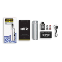 Kit Pod Drag X2 PnP X - Voopoo -18650- 80 Watt USB CEin neuer Pod Voopoo aus der Drag Familie, der Drag X2.Arbeitet mit 18650 Batterie (nicht enthalten) Aufladen über USB-C.Leistung einstellbar von 5 bis 80 Watt.Cartridge mit einer Kapazität von 5 ml und Füllung von der Seite.Top Luftstrom einstellbar.Kompatibel mit allen PnP X Serie Spulen.Leak Proof Technologie, Auslaufschutz.Leistungsstarke Gene TT 2.0 Chipsatz mit einer klaren und benutzerfreundlichen Schnittstelle.Geliefert mit1 x Drag X Mod Pod1 x 5 ml DTL Kartusche1 x Spule PnP X 0.15 ohm1 x Spule PnP X 0,3 Ohm1 x USB-Kabel-C1 x Garantiekarte1 x BenutzerhandbuchEigenschaftenAbmessungen: 129.8x31.8x28.6mmLeistungsbereich: 5-80WFassungsvermögen: 5ml Batterie: 18650Material: Zink-Legierung + LederSpulen : Alle PnP X Serie Spulenbetrieben mit 1x 18650 Batterie , nicht im Lieferumfang enthalten15194Voopoo44,90 CHFsmoke-shop.ch44,90 CHF