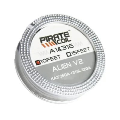 Wickeldraht Alien vers. Ausführungen - Pirate Coil - 3 MeterWickeldraht Alien vers. Ausführungen - Pirate Coil - 3 MeterWire Alien V2 3*26G(KA1)+32G(316L) - Pirate Coil KA1 + SS316L Draht.Gesamtlänge von 10 Fuß. (3 Meter)3*26G(KA1)+32G(SS316L).Leichtes und einfaches WickelnPerfekt für Ihre DL VerdampferWire Snake Alien 1 SS316L 0.3*0.8flat+32G - Pirate Coil Voller SS316L-Draht.Gesamtlänge von 10 Fuß. (3 Meter)SS316L 0.3*0.8flach+32G.Leichtes und einfaches Wickeln Perfekt für Ihre DL VerdampferWire Snake Alien 4 Ni80 3*28G+32G - Pirate Coil Voller Ni80-Draht.Gesamtlänge von 10 Fuß. (3 Meter)Ni80 3*28G+32G.Leichtes und einfaches Wickeln Perfekt für Ihre DL Verdampfer 15200Pirate Coil - Wickeldraht9,90 CHFsmoke-shop.ch9,90 CHF Wickeldraht Alien vers. Ausführungen - Pirate Coil - 3 MeterWickeldraht Alien vers. Ausführungen - Pirate Coil - 3 MeterWire Alien V2 3*26G(KA1)+32G(316L) - Pirate Coil KA1 + SS316L Draht.Gesamtlänge von 10 Fuß. (3 Meter)3*26G(KA1)+32G(SS316L).Leichtes und einfaches WickelnPerfekt für Ihre DL VerdampferWire Snake Alien 1 SS316L 0.3*0.8flat+32G - Pirate Coil Voller SS316L-Draht.Gesamtlänge von 10 Fuß. (3 Meter)SS316L 0.3*0.8flach+32G.Leichtes und einfaches Wickeln Perfekt für Ihre DL VerdampferWire Snake Alien 4 Ni80 3*28G+32G - Pirate Coil Voller Ni80-Draht.Gesamtlänge von 10 Fuß. (3 Meter)Ni80 3*28G+32G.Leichtes und einfaches Wickeln Perfekt für Ihre DL Verdampfer 15200Pirate Coil - Wickeldraht9,90 CHFsmoke-shop.ch9,90 CHF