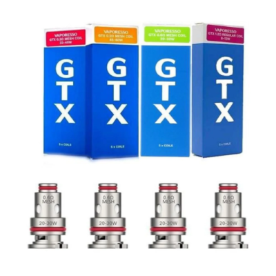 5x GTX Coil für PM80 Verdampferköpfe von Vaporesso vers. OhmLieferumfang: 5x GTX Coil für PM80 Ersatzverdampferköpfe / Pod von Vaporesso 0.3 OhmDie passenden GTX (Ersatz) Coils zum Target PM80 Pod Kit von Vaporesso sind als GTX 0.2 Ohm Mesh (45 bis 60 Watt) und GTX 0.3 Ohm Mesh (32 bis 45 Watt) verfügbar.Wechseln lassen sich die Coils von Unten durch herausziehen.Kompatible Geräte:  ARGET PM80, TARGET PM80 SE, GEN NANO, SWAG PX80, Luxe PM40, Luxe 80 , Luxe 80S, GTX GO 40, GTX GO 80, Gen NANO, GTX ONE, Target 809113Vaporesso14,90 CHFsmoke-shop.ch14,90 CHF