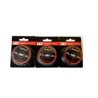 Wickeldraht Kanthal A1 0.20 - 0.60 mm AWG 22-32 (vers. Optionen)verschiedene Drahtdurchmesser: Ø 0.20 mm - 0.60  mm auswählbar0.20 mm / 0.008" / AWG 32  0.30 mm / 0.012" AWG 290.32 mm Wire  AWG  28  0.40 mm Wire, AWG  26 0.5 mm Wire , AWG 240.6 mm Wire AWG 22219Vapor Tech4,90 CHFsmoke-shop.ch4,90 CHF