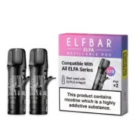 Elfbar ELFA Pods - leere Nachfüll Kartuschen von Elf Bar (2 Pods) vers. Ohmdie ELFA Pro Prefilled Pods empty ist ein wiederauffüllbarer leerer Pod für die Elfa SticksLieferumfang: 2 Pods Konzeptiert für Elfliq Liquids oder andere Nic Salt Liquids1.1 Ohm Mesh CoilSeitliche Befüllung des Podsdie Elfa Refillable Pods passen auf die Elfa Pro sowie auch auf den Elfa Stick V1 und umgekehrt15346Elf Bar - Disposable Pods4,80 CHFsmoke-shop.ch4,80 CHF