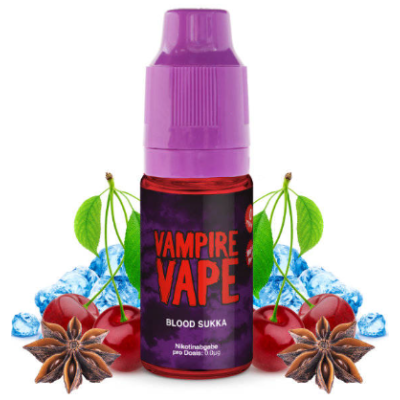 Blood Sukka Salt - Vampire Vape 10ml - vers. NikotinstärkenLieferumfang: 1x Blood Sukka - Vampire Vape 10ml - vers. NikotinstärkenGeschmack: Kirschen, Beeren und rote Früchte, die mit einem Hauch von Eukalyptus abgerundet wurden. Die Süße des Liquids wird durch eine Anis-Menthol-Note nochmal verstärkt. Hergestellt in England vers. Nikotinstärken auswählbar6mg normales Nikotin10 mg Nikotinsalz20 mg Nikotinsalz3542Vampire Vape3,90 CHFsmoke-shop.ch3,90 CHF