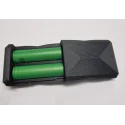 Akkubox Dual für 2x 18650 aus Carbon PLA
