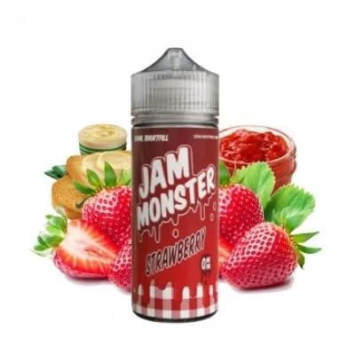 Jam Monster Strawberry 0mg 100ml ShortfillJam Monster Strawberry 0mg 100ml ShortfillEin klassisches Frühstück, zumindest hier in Großbritannien - frisch getoastetes Brot mit geschmolzener Butter und einem großzügigen Aufstrich aus klebrig-süßer Erdbeermarmelade. Köstlich.Jam Monster ist ein 75% VG 25% PG e-Flüssigkeit.&nbsp;Dieses Produkt ist eine 100ml Shortfill, was bedeutet, dass 100ml E-Liquid in einer 120ml Flasche sind. Der leere Raum ist für 2 zusätzliche Nikotinshots gedacht, da das Produkt an sich kein Nikotin enthält.&nbsp;10964Monster Vape Laps24,90&nbsp;CHFsmoke-shop.ch24,90&nbsp;CHF