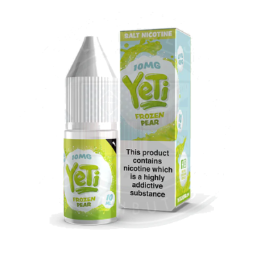 Yeti Salt - Frozen Pear 10ml E Liquid - Salt 20mgLieferumfang: 1x Yeti Salt - Frozen Pear 10ml E Liquid - Salt 20mgGeschmack:Saftige, saftige Birnen, die im Schnee zu Birnensickles gepresst werden. Ein erfrischender Tagesgenuss, der dich auf deiner Reise zum geheimnisvollen Yeti begleitet.Yeti Salt - Frozen Pear enthält 20mg Nikotin pro 10ml FlascheVG/PG 60/40Schnelle NikotinaufnahmeSanfteres Gefühl im Hals, trotz höherer Dosierungneutralerer GeschmackOptimal nutzbar für POD Systeme oder MTL Tanks15484Yeti E-Liquid UK5,50 CHFsmoke-shop.ch5,50 CHF