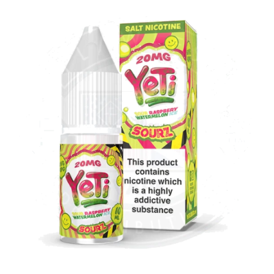 Yeti Sourz Raspberry Watermelon Ice 10ml E-Liquid - Salt 20mgLieferumfang: 1x Yeti Sourz Raspberry Watermelon Ice 10ml E-Liquid - Salt 20mgGeschmack:Erfrischen Sie sich mit der Kombination aus gefrorenem Wassermelonen-Slush und geeister Himbeere von Yeti. Der geheimnisvolle saure Schnee sorgt für eine erfrischende und spritzige Abwechslung.   Yeti Sourz Raspberry Watermelon Ice - enthält 20mg Nikotin pro 10ml FlascheVG/PG 60/40Schnelle NikotinaufnahmeSanfteres Gefühl im Hals, trotz höherer Dosierungneutralerer GeschmackOptimal nutzbar für POD Systeme oder MTL Tanks15494Yeti E-Liquid UK5,50 CHFsmoke-shop.ch5,50 CHF