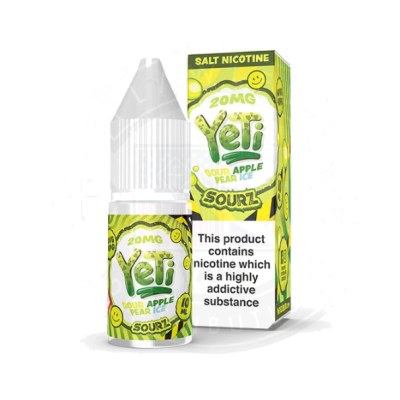 Yeti Sourz Apple Pear Ice 10ml E-Liquid - Salt 20mgLieferumfang: 1x Yeti Sourz Apple Pear Ice 10ml E-Liquid - Salt 20mgGeschmack:Der Yeti ist eine Mischung aus saurem Schnee und saftigen grünen Äpfeln, die perfekt mit der Süße reifer Birnen gepaart und auf Eis serviert wird.Yeti Sourz Apple Pear Ice - enthält 20mg Nikotin pro 10ml FlascheVG/PG 60/40Schnelle NikotinaufnahmeSanfteres Gefühl im Hals, trotz höherer Dosierungneutralerer GeschmackOptimal nutzbar für POD Systeme oder MTL Tanks15495Yeti E-Liquid UK5,50 CHFsmoke-shop.ch5,50 CHF