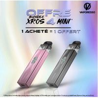 Spezialangebot - Bündle 2x Vaporesso XROS 4 Mini Pod Kit - Pod Starterkits USB -CSpezialangebot - Bündle 2x Vaporesso XROS 4 Mini Pod Kit - Pod Starterkits USB -CVerpassen Sie nicht das Bundle-Angebot für das Kit Xros 4 Mini von Vaporesso!Dank einer integrierten 1000mAh Batterie kann der Kit Pod bis zu 30W Leistung bringen. Er funktioniert mit den Kartuschen mit integriertem Widerstand Xros Pro Serie, die sowohl bis zu 2ml als auch 3mL Liquid enthalten können.1 XROS 4 MINI KIT GEKAUFT = 1 XROS 4 MINI KIT GESCHENKT (Das Angebot ist auf 5 Bundles pro Kundenkonto begrenzt).15559Vaporesso32,00 CHFsmoke-shop.ch32,00 CHF