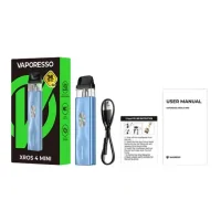 Vaporesso XROS 4 Mini - Pod Kit - Pod Starterkit USB -CXROS, ein sehr berühmter Name in der Welt der Pods. Vaporesso bietet uns hier eine vierte Iteration geringe Größe und sein außergewöhnliches Design.Eingebauter 1000mAh Akku, der über USB-C geladen wird.3 wählbare Leistungsmodi.Patronen mit einer Kapazität von 3ml und Füllung von oben durch Lösen der Tropfspitze.Mesh-Spule in der Patrone integriert.Kompatibel mit allen XROS Serie Patronen.Präzise einstellbare Luftströmung.15561Vaporesso18,20 CHFsmoke-shop.ch18,20 CHF