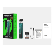 Vaporesso XROS PRO - Pod Kit - Pod Starterkit USB -CEin neuer Pod der Xros-Familie, der Xros PRO hat ein modernes und elegantes Design.Eingebaute 1200mAh Batterie, die schnell (2A) durch USB-C auflädt.Einstellbare Leistung von 5 bis zu 30 Watt maximal.3ml Xros Patrone Kapazität und Top-Füllung.Eingebaute Patrone Widerstand (0,4ohm).Präzise einstellbarer Luftstrom zum Umschalten von MTL auf RDL-Zug.Intuitives und elegantes OLED-Display.AXON Super Pulse Chipsatz.COREX Heating Tech Technologie.Drei ECO/Normal/Power-Modi.Automatische Aktivierung durch Inhalation oder Taste.Verfügt über einen seitlichen Schiebeknopf zum Verschließen des Pods.Kompatibel mit allen Patronen der Xros-Serie.15562Vaporesso36,00 CHFsmoke-shop.ch36,00 CHF