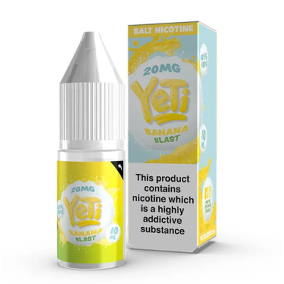 Yeti Salt - Banana Blast 10ml E Liquid - Salt 20mgLieferumfang: 1x Yeti Salt - Banana Blast 10ml E Liquid - Salt 20mgGeschmack:Fluffige gelbe Bananen, die im Schnee gefroren sind, werden mit Eis zu einem Smoothie kombiniert und ergeben so den perfekten Yeti-Frühstücksgenuss.Yeti Salt - Banana Blast - enthält 20mg Nikotin pro 10ml FlascheVG/PG 60/40Schnelle NikotinaufnahmeSanfteres Gefühl im Hals, trotz höherer Dosierungneutralerer GeschmackOptimal nutzbar für POD Systeme oder MTL Tanks15486Yeti E-Liquid UK5,50 CHFsmoke-shop.ch5,50 CHF