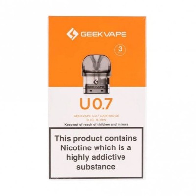 3x Ersatz Pods 2ml Wenax/Sonder -U Coil- vers. Ohm von GeekVapeLieferumfang: 3x Ersatz Pods 2ml vers. Ohm auswälbar U- Series -  Sonder U GeekVapePACKUNG MIT 3 PODS 2ML 0,7OHM oder 1.1 Ohm SONDER U GEEKVAPEEin Pack mit 3 Pods mit einem Fassungsvermögen von 2ml, die mit einem Widerstand von 0,7Ohm ausgestattet sind.Art des Materials Pod-PatronenInhalt (ml) 2 mlWiderstände von 0,5 bis 1 Ohm13139geekvape12,90 CHFsmoke-shop.ch12,90 CHF