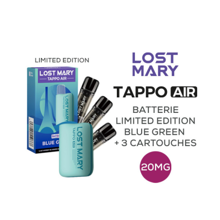 Tappo Air Blue Green Limited Edition 2024 20MG Lost Mary - USB-C
