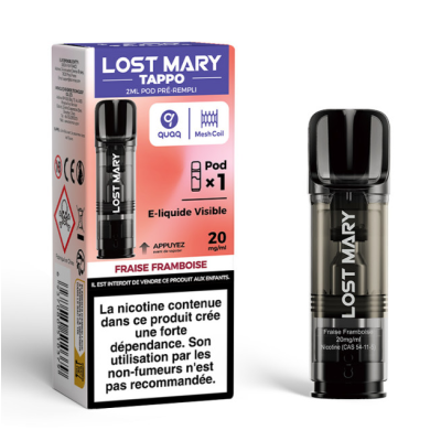 Pod Tappo Air 2ml - 20mg Lost Mary -1x Nachfüll Kartusche von Lost MaryDie Tappo-Patronen von Lost Mary sind jetzt bei smoke-shop.ch erhältlich!Finden Sie 11 verschiedene und überraschende Geschmacksrichtungen, die Ihnen mit Sicherheit gefallen werden.Die Flüssigkeit ist vom Widerstand getrennt, Sie müssen nur die Patrone einclipsen (indem Sie sie auf die Batteriebasis drücken), um sie mit der Vorrichtung "QUAQ Mesh + Coil" in Kontakt zu bringen, um ein Dampfen mit dem Gefühl außergewöhnlicher Aromen zu erhalten.Der Pod ist durchsichtig und lässt den Flüssigkeitsstand erkennen, so dass der Benutzer seinen nächsten Kauf leicht voraussehen kann!Vers. Geschmacksrichtungen auswählbarKompatibel mit Elfa PodsLieferumfang:  1 Pod à 2 ml15626Maryliq - Salts5,50 CHFsmoke-shop.ch5,50 CHF