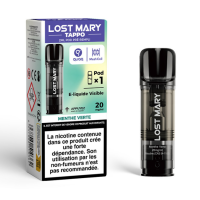 Pod Tappo Air 2ml - 20mg Lost Mary -1x Nachfüll Kartusche von Lost MaryDie Tappo-Patronen von Lost Mary sind jetzt bei smoke-shop.ch erhältlich!Finden Sie 11 verschiedene und überraschende Geschmacksrichtungen, die Ihnen mit Sicherheit gefallen werden.Die Flüssigkeit ist vom Widerstand getrennt, Sie müssen nur die Patrone einclipsen (indem Sie sie auf die Batteriebasis drücken), um sie mit der Vorrichtung "QUAQ Mesh + Coil" in Kontakt zu bringen, um ein Dampfen mit dem Gefühl außergewöhnlicher Aromen zu erhalten.Der Pod ist durchsichtig und lässt den Flüssigkeitsstand erkennen, so dass der Benutzer seinen nächsten Kauf leicht voraussehen kann!Vers. Geschmacksrichtungen auswählbarKompatibel mit Elfa PodsLieferumfang:  1 Pod à 2 ml15626Maryliq - Salts4,00 CHFsmoke-shop.ch4,00 CHF