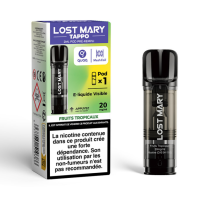 Pod Tappo Air 2ml - 20mg Lost Mary -1x Nachfüll Kartusche von Lost MaryDie Tappo-Patronen von Lost Mary sind jetzt bei smoke-shop.ch erhältlich!Finden Sie 11 verschiedene und überraschende Geschmacksrichtungen, die Ihnen mit Sicherheit gefallen werden.Die Flüssigkeit ist vom Widerstand getrennt, Sie müssen nur die Patrone einclipsen (indem Sie sie auf die Batteriebasis drücken), um sie mit der Vorrichtung "QUAQ Mesh + Coil" in Kontakt zu bringen, um ein Dampfen mit dem Gefühl außergewöhnlicher Aromen zu erhalten.Der Pod ist durchsichtig und lässt den Flüssigkeitsstand erkennen, so dass der Benutzer seinen nächsten Kauf leicht voraussehen kann!Vers. Geschmacksrichtungen auswählbarKompatibel mit Elfa PodsLieferumfang:  1 Pod à 2 ml15626Maryliq - Salts3,80 CHFsmoke-shop.ch3,80 CHF