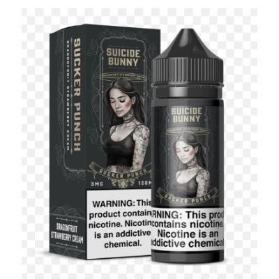 100 ml Suicide Bunny - Sucker Punch - Premium Liquid USASucker Punch bringt dich an exotische Plätze, mit lockend , reizend, verführerischen Drachenfrucht Mix, mit einem Hauch von seidig- glatter cream im AbgangPrimary Flavors:  Cream, Frucht-mixPrimärer Geschmack:  Kuchen , CreamFlaschen Grösse:  100 ml Shortfill70% VG 30% PGAchtung:  Das aufgedruckte Datum ist das Produktionsdatum - Nicht Ablaufdatum ! (siehe offizielle Mitteilung von Suicide Bunny Bild 3)8954Suicide Bunny Liquids24,90 CHFsmoke-shop.ch24,90 CHF