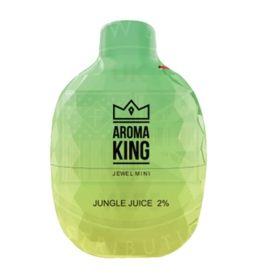 Aroma King Diamond Jewel Mini 600 Disposable Vape - 20mg (Einweg E-Zigarette)Geschmack: Jungle JuiceAroma King Diamond Family Jewel Mini 600 Einweg-Vaping-Pod ist ein einziges Stück Einheit. Es ist voll geladen direkt aus der Box und bietet eine hohe Kapazität 600 Puffs. Es gibt keine Taste, befestigen Sie einfach den Filter, inhalieren und genießen Sie reichen vollen Geschmack vape.Eigenschaften:Hergestellt in Polen20mg Nikotin StärkeE-Saft Kapazität: 2ml vorgefülltBatterie: 500mAh (Eingebaut)Züge: Ungefähr 600 Züge50VG | 50PGInhalieren mit ZugaktivierungNicht nachfüllbar/nicht wiederaufladbarAroma King Diamond Family Jewel Mini 600 Disposable Vape ist die neueste Ergänzung in der Welt der Einwegdampfer von Aroma King. Dieses kleine Juwel ist eine wunderbare Entwicklung in Bezug auf das Design und vor allem den Geschmack. Dies ist eine stilvolle vape in einem durchsichtigen Edelstein wie Fall bietet Eleganz eingeschlossen.Kit Enthält:1 x Aroma King Diamond Family Jewel Mini Disposable Vape Pod 15731Aroma King - Disposable Pods4,90 CHFsmoke-shop.ch4,90 CHF