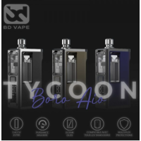 Tycoon Boro - BD Vape x Hirano Design - Box Mod (ohne Droid RDTA)Der Tycoon Boro Mod ist aus der Zusammenarbeit zwischen BD Vape und dem Modder Hirano Design entstanden, ein Mod mit einem sehr kompakten Format in 21700, das für Panzer des Typs Boro gemacht ist.Nur Box Mod ohn e Droid Boro RDTAFunktioniert mit einem 21700-Akku (nicht enthalten).Leistung einstellbar von 5 bis maximal 80 Watt.Kompatibel mit allen Panzern des Typs Boro.Pin 510 ist einstellbar.Mehrere Schutzvorrichtungen für ein 100% sicheres Dampfen.Informatives OLED-Display.14498CTHULHU MOD - BORO AIO129,90 CHFsmoke-shop.ch129,90 CHF