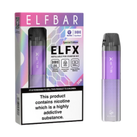 Elf Bar - ELF X Kit - Vers. Farben - 1000 mah - Airflow - Mesh Coils USB-CDas ELFBAR ELFX Pod Kit wurde entwickelt, um Ihr Dampferlebnis zu verbessern. Ausgestattet mit einem robusten 1000mAh Akku, bietet es reichlich Leistung für längere Verdampfungssessions. Mit einer maximalen...Lieferumfang: 1 x ELFX device1 x ELFX Dual Mesh 0.6Ω Pod1 x ELFX Dual Mesh 0.8Ω Pod1 x Type-C USB Cable1 x User Manual 15761Elf Bar - Disposable Pods18,90 CHFsmoke-shop.ch18,90 CHF