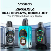 Kit Argus A Pod Voopoo - USB-C - vers. FarbenDie Argus Serie erweitert sich mit dem neuen Argus A Pod Kit von Voopoo!Das Argus A Pod Kit verfügt über einen integrierten 1100mAh Akku und kann bis zu 30W Leistung liefern. Es funktioniert mit Argus Top Fill Kartuschen, die bis zu 2ml Liquid fassen, und ist mit allen ARGUS Kartuschen der gleichen Marke kompatibel.Voopoo kehrt mit der Argus Pod-Serie zurück, dem Argus A.Eingebauter 1100mAh-Akku, der über USB-C aufgeladen wird.Maximale Leistung von 30 Watt.Argus-Kartusche mit einer Kapazität von 3ml und Befüllung von der Seite.In die Kartusche integrierter Widerstand (0,4 und 0,7 Ohm).Präzise einstellbare Airflow, die einen MTL- bis RDL-Zug ermöglicht.Kompatibel mit den Patronen der Argus-Serie.Automatische Aktivierung durch Inhalation.15764Voopoo36,00 CHFsmoke-shop.ch36,00 CHF