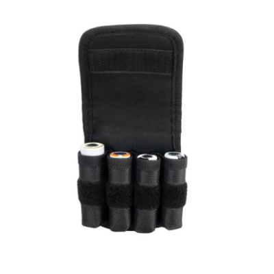 Aufbewahrungs-Tasche für 4x 18650 Batterien - schwarzEtui -Tragetasche für 4x 18650 Batterien schwarzTragetasche für 4 Batterien4-in-1-Batterie-Aufbewahrungstasche.Material: NylonAbmessungen: 10x4x9,5cmGewicht : 50g15784Smoke-Shop.ch6,50 CHFsmoke-shop.ch6,50 CHF