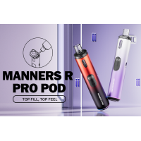 Manners R Pro - Pod-Kit von Vapefly - 1100 mah Akku - USB C - 4ml Pod bis 30 WattManners R Pro - Pod-Kit von Vapefly - 1100 mah Akku - USB C - 4ml Pod bis 30 WattVapefly Manners R Pro Pod Kit ist ein äusserst handliches E-Zigaretten Set im Pen Style Look.Dank der geringen Masse von lediglich Ø21,8 mm x 116,1 mm liegt das E-Zigaretten, optimal in der Hand. Der fest verbaute Akku hat eine Kapazität von 1100 mAhHauptmerkmaleKapazität: 1.100 mAhAusgangsleistung: max. 30 WattWiderstand der integrierten Coil: 0,6 | 0,8 Ohmoptionale ZugautomatikLadestrom: DC 5V/1ALED-IndikatorDisplayTankvolumen: 2 mlAirflow ControlTop-Filling-SystemMaße: Ø21,8 mm x 116,1 mmUSB-C AnschlussLieferumfang1x Manners R Pro Akku1x Manners R Pro Cartridge mit 0,6 Ohm | RDL1x Manners R Pro Cartridge mit 0,8 Ohm | MTL1x Type C-USB-Kabel1x Bedienungsanleitung15832Vapefly26,00 CHFsmoke-shop.ch26,00 CHF