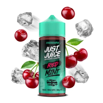 Just Juice Mint - Red - 0mg 100ml ShortfillEine verlockende Mischung aus Kirsche und Menthol, die Ihre Geschmacksnerven wecken wird. Tauchen Sie ein in die süßen und spritzigen Noten der Kirsche, perfekt ausbalanciert mit einer erfrischenden Mentholbrise.Voller Geschmack, aber ohne Nikotin. Sie werden mit einer 70VG/30PG-Formel hergestellt, um bei jedem Zug weiche Wolken und ein befriedigendes Aroma zu liefern. Jede Flasche enthält 100 ml Saft, mit Platz für Sie, um Ihre eigenen Nikotinschüsse separat hinzuzufügen, oder Sie können nikotinfrei dampfen, wenn Sie einfach den Geschmack lieben.Nikotin-Shot NikotinstärkeEin 20mg Nikotin-Shot 1,7mgZwei 20mg Nikotin-Shots 3,3mgNikotinfrei Fertig zum Dampfen ohne Nikotin15889Just Juice - Superier E-Liquids24,80 CHFsmoke-shop.ch24,80 CHF Just Juice Mint - Red - 0mg 100ml ShortfillEine verlockende Mischung aus Kirsche und Menthol, die Ihre Geschmacksnerven wecken wird. Tauchen Sie ein in die süßen und spritzigen Noten der Kirsche, perfekt ausbalanciert mit einer erfrischenden Mentholbrise.Voller Geschmack, aber ohne Nikotin. Sie werden mit einer 70VG/30PG-Formel hergestellt, um bei jedem Zug weiche Wolken und ein befriedigendes Aroma zu liefern. Jede Flasche enthält 100 ml Saft, mit Platz für Sie, um Ihre eigenen Nikotinschüsse separat hinzuzufügen, oder Sie können nikotinfrei dampfen, wenn Sie einfach den Geschmack lieben.Nikotin-Shot NikotinstärkeEin 20mg Nikotin-Shot 1,7mgZwei 20mg Nikotin-Shots 3,3mgNikotinfrei Fertig zum Dampfen ohne Nikotin15889Just Juice - Superier E-Liquids24,80 CHFsmoke-shop.ch24,80 CHF