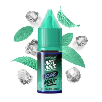 Just Juice - Blue Mint 10ml E-Liquid - 20 mg NikotinsalzBlaue Minze NicsaltTauchen Sie ein in die lebendigen Noten der Pfefferminze, wo Kühle auf pure Freude trifft. Entdecken Sie eine harmonische Mischung, die mit jedem Zug Ihre Sinne erweckt.Voller Geschmack und mit einem sanften Nicsalt-Gehalt von entweder 5mg, 10mg oder 20mg. Sie werden mit einer 50VG/50PG-Formel hergestellt, um bei jedem Zug weiche Wolken und ein befriedigendes Aroma zu liefern. Jede Flasche enthält 10ml Saft, und kommt mit nicsalts bereits in der Rezeptur.Nikotinsalz 20mg Made in Malaysia - 50 VG 20 mg Nicsalt15890Just Juice - Superier E-Liquids6,40 CHFsmoke-shop.ch6,40 CHF