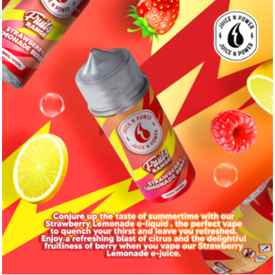 Juice 'n Power Fruits Range - Strawberry Lemonade Berry 0mg 100ml ShortfillJuice 'n Power Fruits Range - Strawberry Lemonade Berry 0mg 100ml ShortfillGeschmack:  Edbeeer Limonade mit extra FruchtgeschmackJuice 'n Power ist eine 100ml Shortfill mit 0mg Nikotin, dieses kann bei Bedarf hinzugefügt werden.70% | 30% VG / PG15896Juice N Power Frankreich22,00 CHFsmoke-shop.ch22,00 CHF