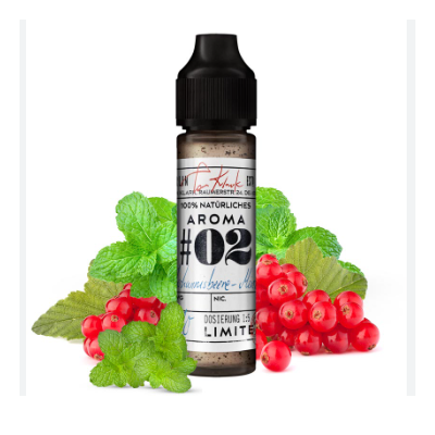 Tom Klark - 02 Johannisbeere Minze Liquid Longfill 10ml in 60ml - (DIY)Tom Klark - 02 Johannisbeere Minze Liquid Longfill 10ml in 60ml - (DIY)Geschmack: Minze , Schwarze Johannisbeere (Cassis) Inhaltstoffe: Propylenglycol (PG) E1520 (Ph. Eur.), natürliche/naturidentische Aromastoffe, NikotinFüllmenge: 10ml Aroma (Longfill-) Flasche bis zum Rand mit E-Zigaretten Basis auffüllenFlasche: 60ml PET Flasche mit Kindersicherungsverschluß Mischungsverhältnis: 70 VG / 30 PG Aroma nie pur dampfen15917tom Klarks Liquid12,90 CHFsmoke-shop.ch12,90 CHF