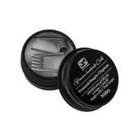 Framed Staple Clapton Ni80 0.18Ohm Handmade (2 Stück) - BD VapeFramed Staple Clapton Ni80 0.18Ohm Handmade (2 Stück) - BD VapePremium-Spulen vollständig von Hand in voller Ni80 gemacht.[28/6x(0.1x0.4)/28]+36.5 Windungen auf einer Achse von 3mm Ø.Wert von 0,18Ω in Einzel.Wert von 0.09Ω in Dual.Perfekt für DL-Zerstäuber.Verkauft durch 2pcs.15991BD Vape11,90 CHFsmoke-shop.ch11,90 CHF