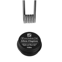 Alien Clapton Ni80 0.3 Ohm Handmade (2 Stück) - BD VapeAlien Clapton Ni80 0.3 Ohm Handmade (2 Stück) - BD VapePremium-Spulen vollständig von Hand in Full Ni80 gemacht.3x28G/36G.5 Windungen auf einer 3mm Ø Achse.Wert von 0.3Ω in Einzel.Wert von 0.15Ω in Dual.Perfekt für Ihre DL Zerstäuber.15993BD Vape11,90 CHFsmoke-shop.ch11,90 CHF