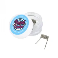 2 Core - Fused Clapton 0.10 Ohm (2 Stück) Vorgewickelte Coils - Coils by ScottFused Clapton 0.10 Ohm (2 Stück) Vorgewickelte Coils - Coils by ScottHandmade by Scott, ist dies für einen Satz von (2) Fused Claptons.2x24G claptoned mit 36GDoppelspule 0.10ΩEinzelne Spulen 0.20Ω5 Wraps3mm Innendurchmesser&nbsp;Voll N8016003Coils by Scott11,90&nbsp;CHFsmoke-shop.ch11,90&nbsp;CHF