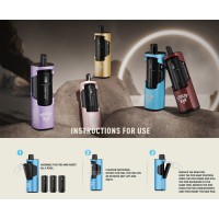 Solobar 2400 - 4 in 1 Pod System (ink 4x Pods 2ml 20mg) - USB CLieferumfang: 1x Solobar 2400 - 4 in 1 Pod Akku + Pod 2ml 20mg) 1x Kartusche Blue Razz 20mgDie Marke Solobar kommt mit dem ersten wiederaufladbaren 4-in-1-Pod in Frankreich auf den Markt! Integrieren Sie bis zu 4 vorgefüllte Patronen für ca. 2400 Züge in eine einzige Batterie! Das Kit hat eine Akkulaufzeit von 600mAh und wird mit 4 vorgefüllten Patronen mit 2ml Liquid in 20mg nic salt in den Geschmacksrichtungen von :15910Solo Bar16,90 CHFsmoke-shop.ch16,90 CHF