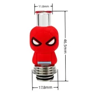 Pyrex Glas + Silikon Drip Tip - passend auf 810 VerdampferLieferumfang: 810 Cartoon Drip Tip Pyrex Glas erweitern mit Silikon&nbsp;Passend auf alle 810 AnschlüsseMaterial:&nbsp; POM - Glas - SilikonFarbe: schwarz`Gemäss Abbildung16012Drip Tip8,90&nbsp;CHFsmoke-shop.ch8,90&nbsp;CHF