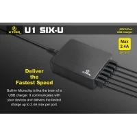 Xtar U1 six-U 6-Port USB 9A 45W AC Desktop LadegerätLöst Ladeprobleme für die gesamte Familie, Kein suchen geeigneter Adapter oder freier Steckdosen.Xtar U1 six-U  6-Port USB 9A 45W AC Desktop LadegerätXTAR 45W 6- Port USB-Ladegerät ist mit allen 5V USB-Geräten kompatibel und hat besitzt die Möglichkeit 6 Geräte gleichzeitig aufzuladenwie: Tabletts, I-Phon, Smartphone, E-CIGS, smart-watsch, USB-Akkuladegeräte, MP3 / MP4, Bluetooth Headset2138Xtar Charger18,90 CHFsmoke-shop.ch18,90 CHF